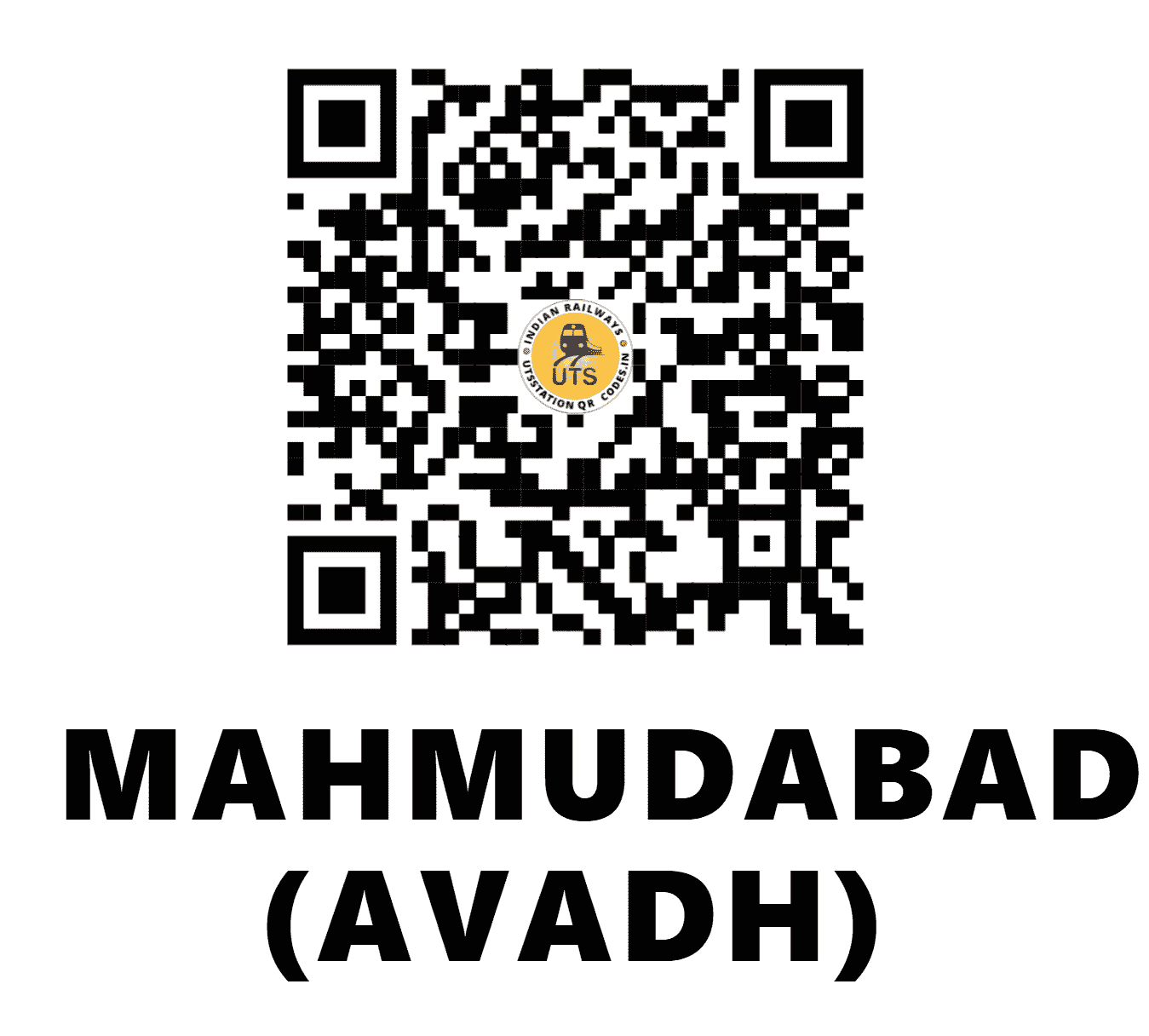 UTS QR Code for MAHMUDABAD (AVADH) - MMB - NE (UTTAR PRADESH)